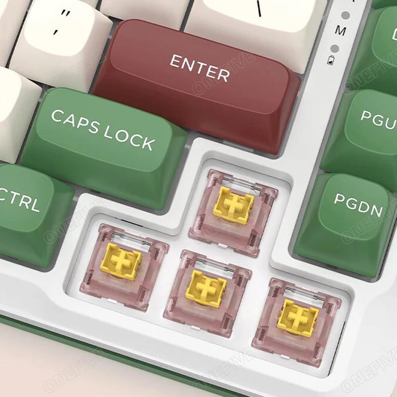 Outemu Silent Peach V3 Switch Lubed Silent Lemon V3 Switches Mechanical Keyboard Linear Tactile 5Pin Hot swap PA66 Pre Lubed POM. 