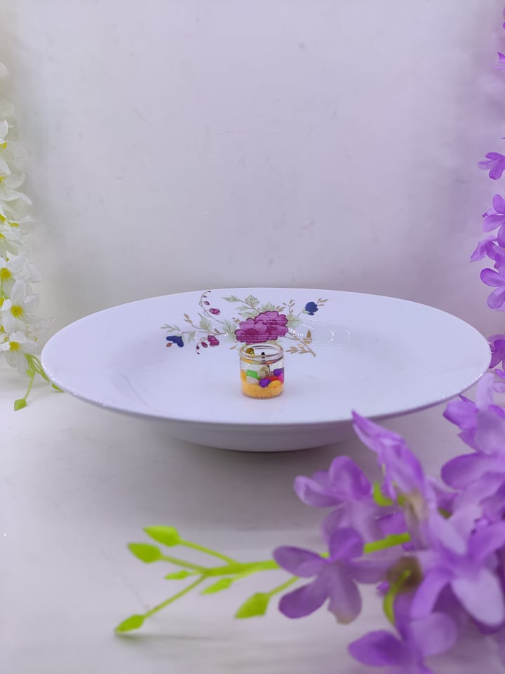 6 Pcs Ceramic Dinner Deep Rice Plate Set(9"Inch Plate)-Cake Plates,First Course Plates,Set of 6 Dessert Plates,Dinnerware Set,Modern Pottery Plates,Pottery Side Plate,Galaxy Ceramic Plate,Serving Plate,ভাতের প্লেট,Housewarming Gift