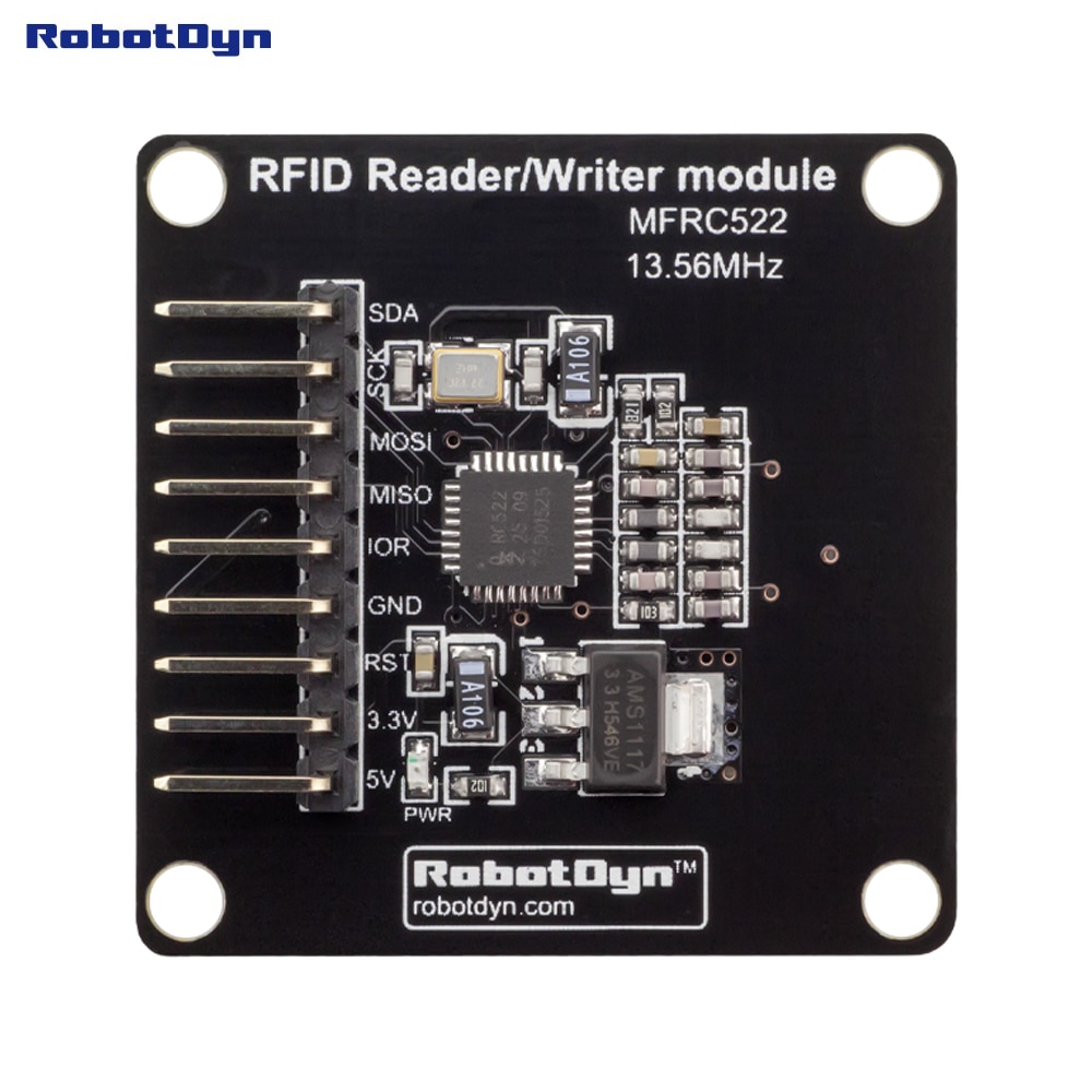 【happy one】Compact Reader/Writer and module, MFRC522(13.56MHz). Power 5V/3.3V. For Arduino, Raspberry, ARM. 