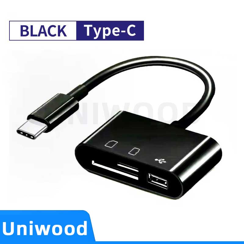 USB Type C Card Reader OTG Adapter SD/TF Card Reader for Smartphone Data Transfer Cable U Disk Reader. 