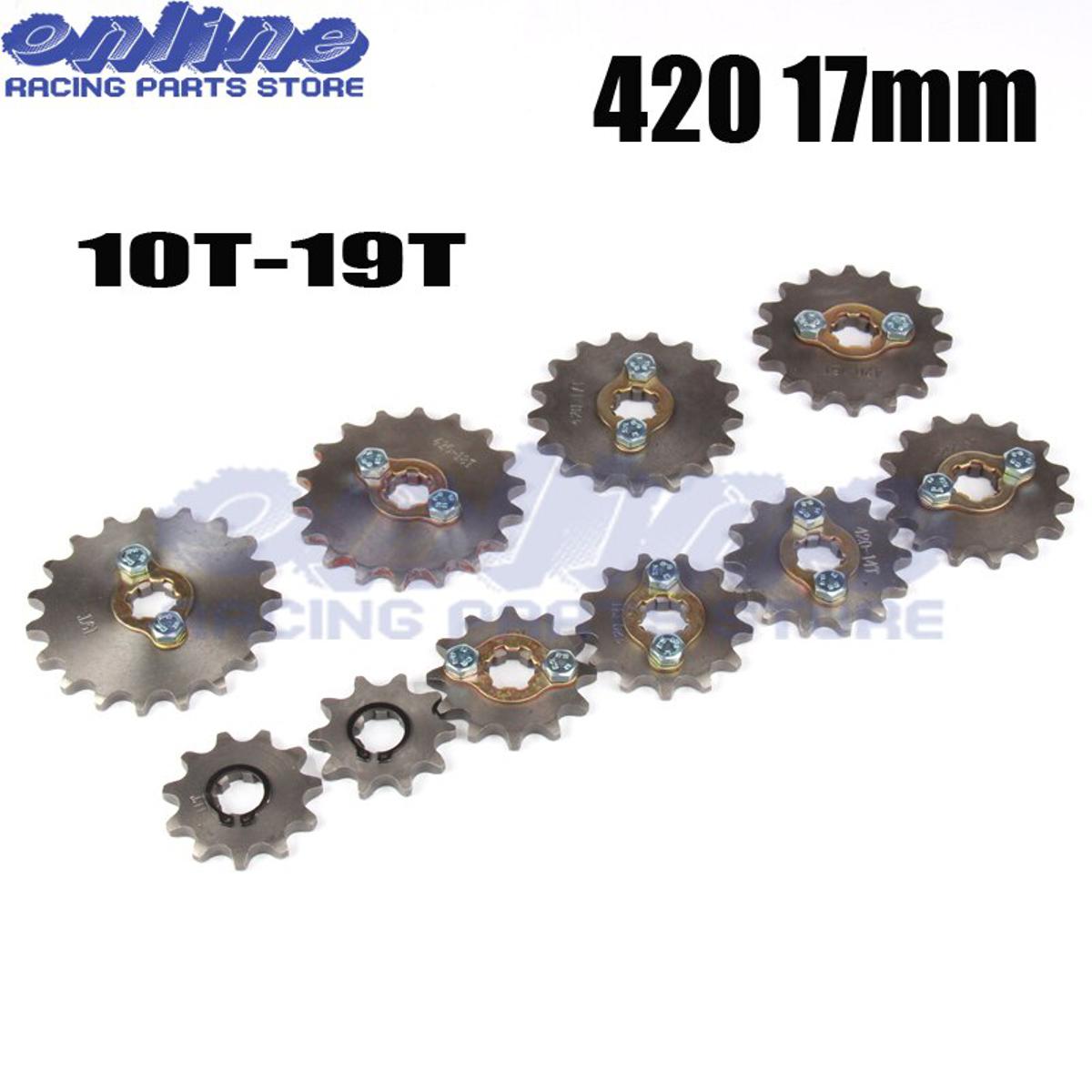 【VisioN Shop】11T Engine 420 10T-19T 12Tooth for Stomp Upower Dirt Pit Bike Quad Go Kart Moped Buggy Scooter Motorcycle