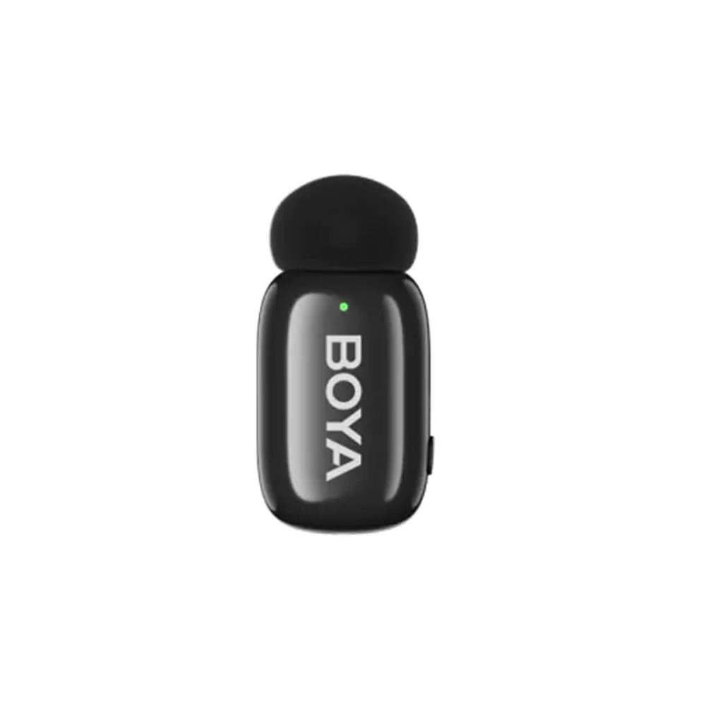 BOYA Mini-14 Wireless Microphone for Android - Black - MIC ≤ 5 g Thumb-Sized- Noise Cancellation & 3-Level Voice Changer - Studio-Quality Sound - 30-Hour Battery Life - Plug and Play, Auto Pairing. 