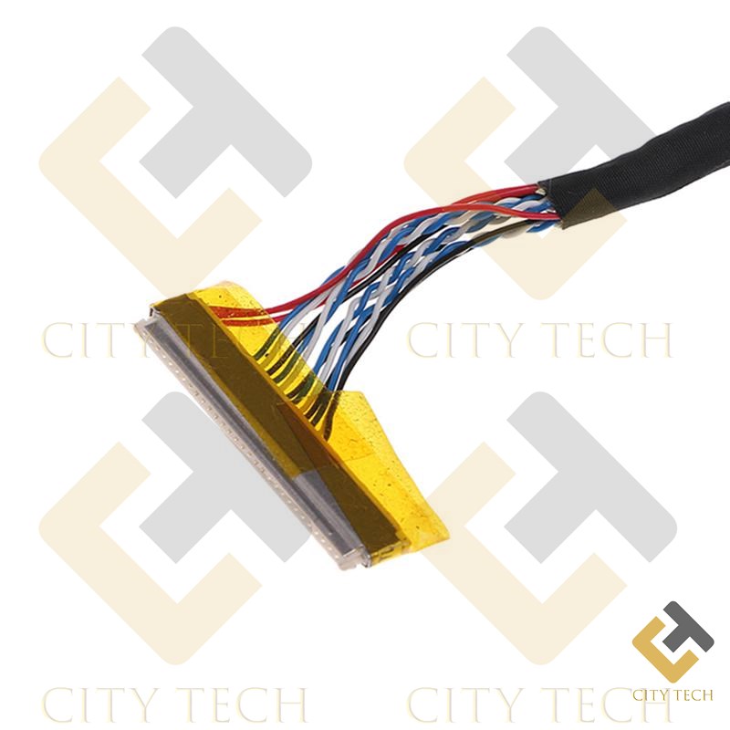 Universal FIX 30 Pin 1ch 6bit LVDS Connector Cables 26cm For LED LCD Display Panel Controller. 