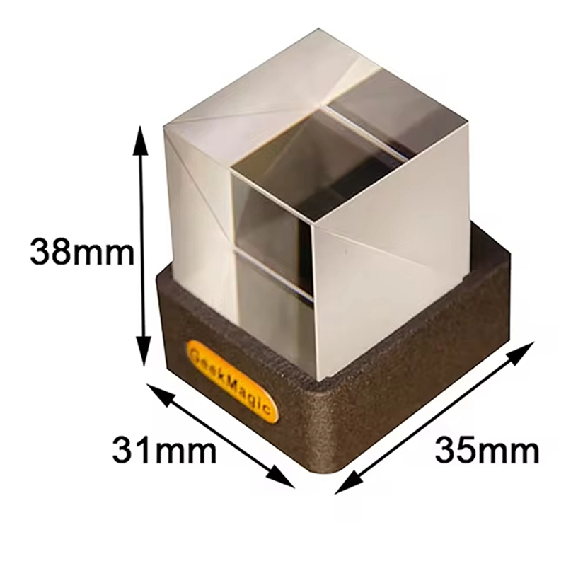 Crystal Cube Photo Display Holographic Desktop Smart Weather Station Digital Clock with GIF Animations Album. 