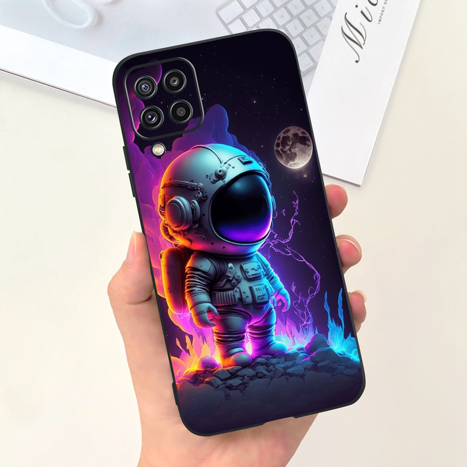 For Samsung M32 4G Case M325 -M325F Cover Cute Astronaut Duck Cat Phone Soft Funda on Samsung Galaxy M32 Bumper M 32 Protector. 