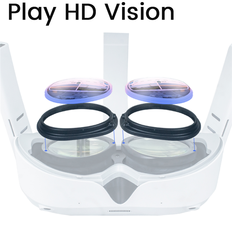For PICO 4 VR Magnetic Suction Injection Frame VR Accessories Glasses Frame Equipped with Pico4 Myopia Lens Adapter. 