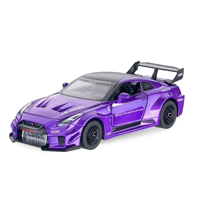 1:32 NISSAN GTR GT-R R35 R34 Alloy Car Model Diecasts Toy Vehicles Toy ...