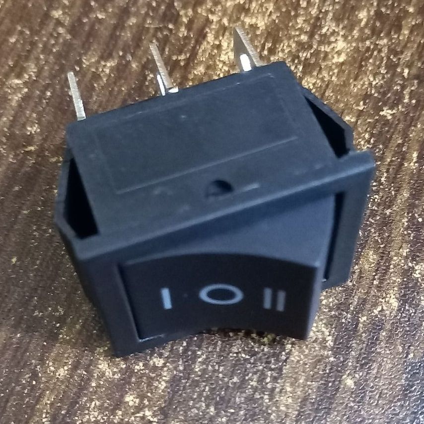 3 POSITIONS ROCKER Switch 6 Pin 16A 250V 3 Positions DPDT ON-OFF-ON 6Pin BLACK Color Rocker Switches Car Auto Boat Power Rocker Switches. 