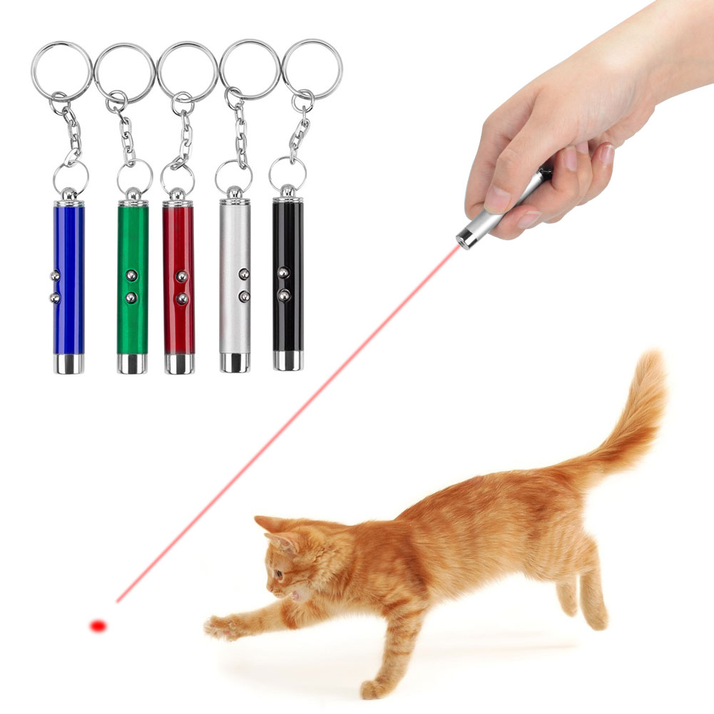 Multifunctional 2 In 1 Red Laser Pen New Beam Light Pointer Laser Mini LED Flashlight for Work Teaching Training Tool Keyring. 