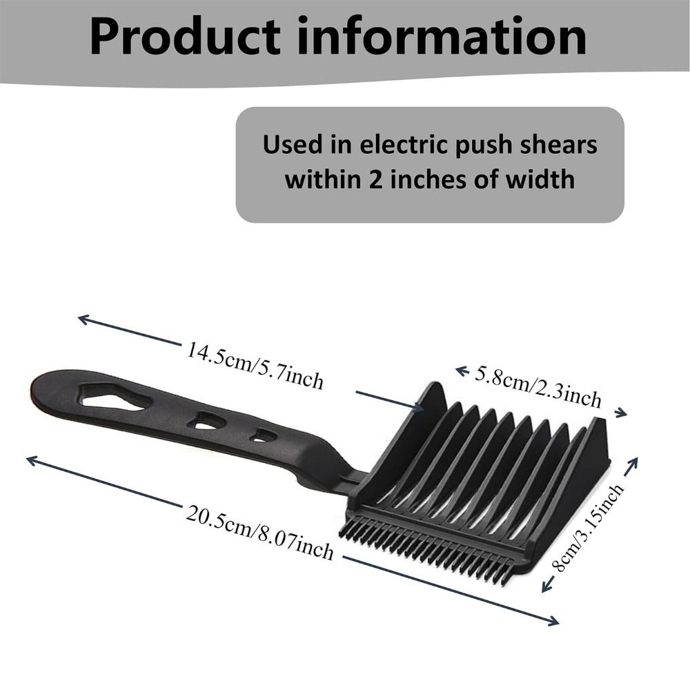 Blend Friend Fade Comb Ergonomic Gradienter Design Hair Cutting Comb Curved Positioning Comb Barber Supplies Men Styling Tool. 