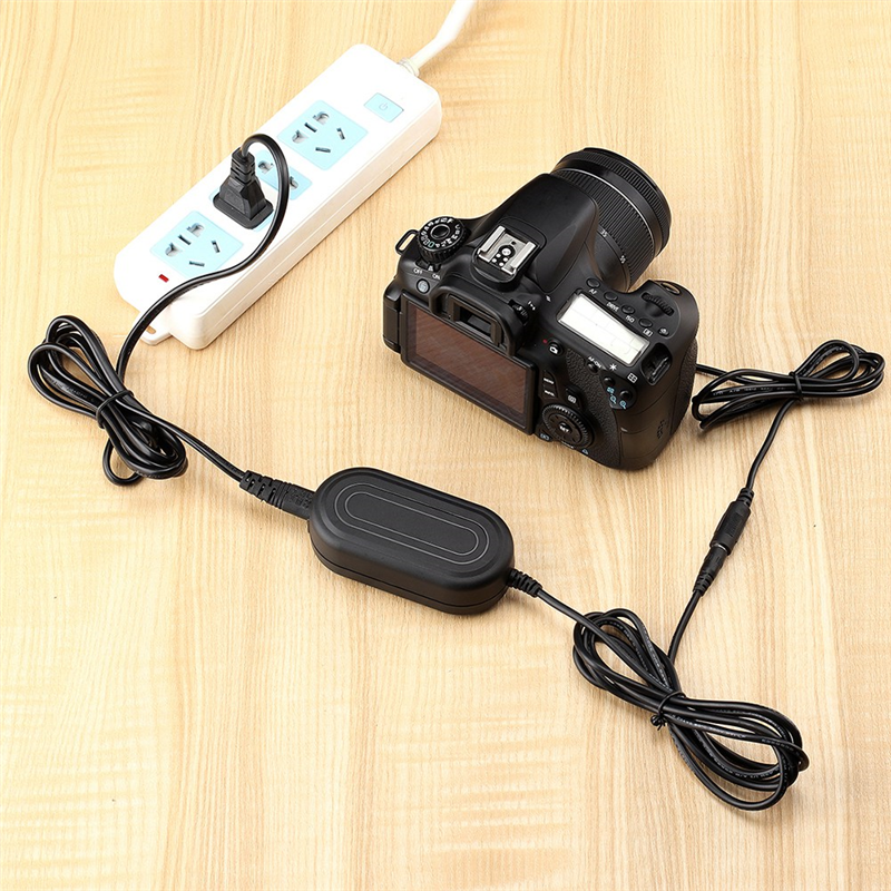 LP-E18 Dummy Battery Coupler Parts Accessories for Canon EOS RP 77D 200D 250D 750D 760D 800D 850D Rebel T6I T6S T7I T8I SL2(US Plug). 