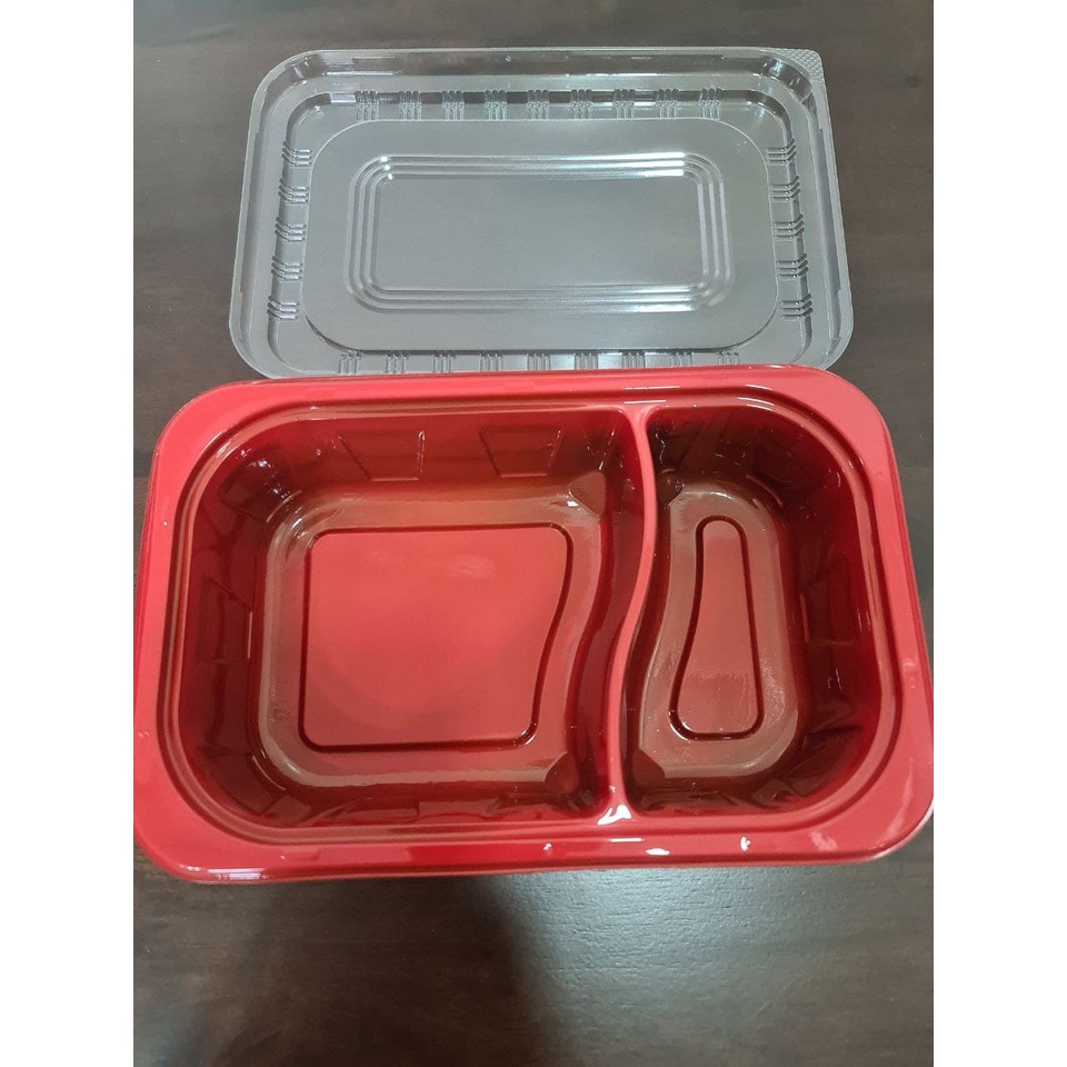 Disposable Bento Boxes 1 2 3 4 5 Compartments with Lid Packing Bento 1/ 2 / 3 / 4 / 5 Division. 