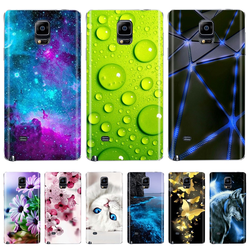 Silicone Case For Samsung Galaxy Note 4 Note4 Case TPU Cover Soft Back Case For Fundas Samsung Galaxy Note 4 N9100 Phone Cases