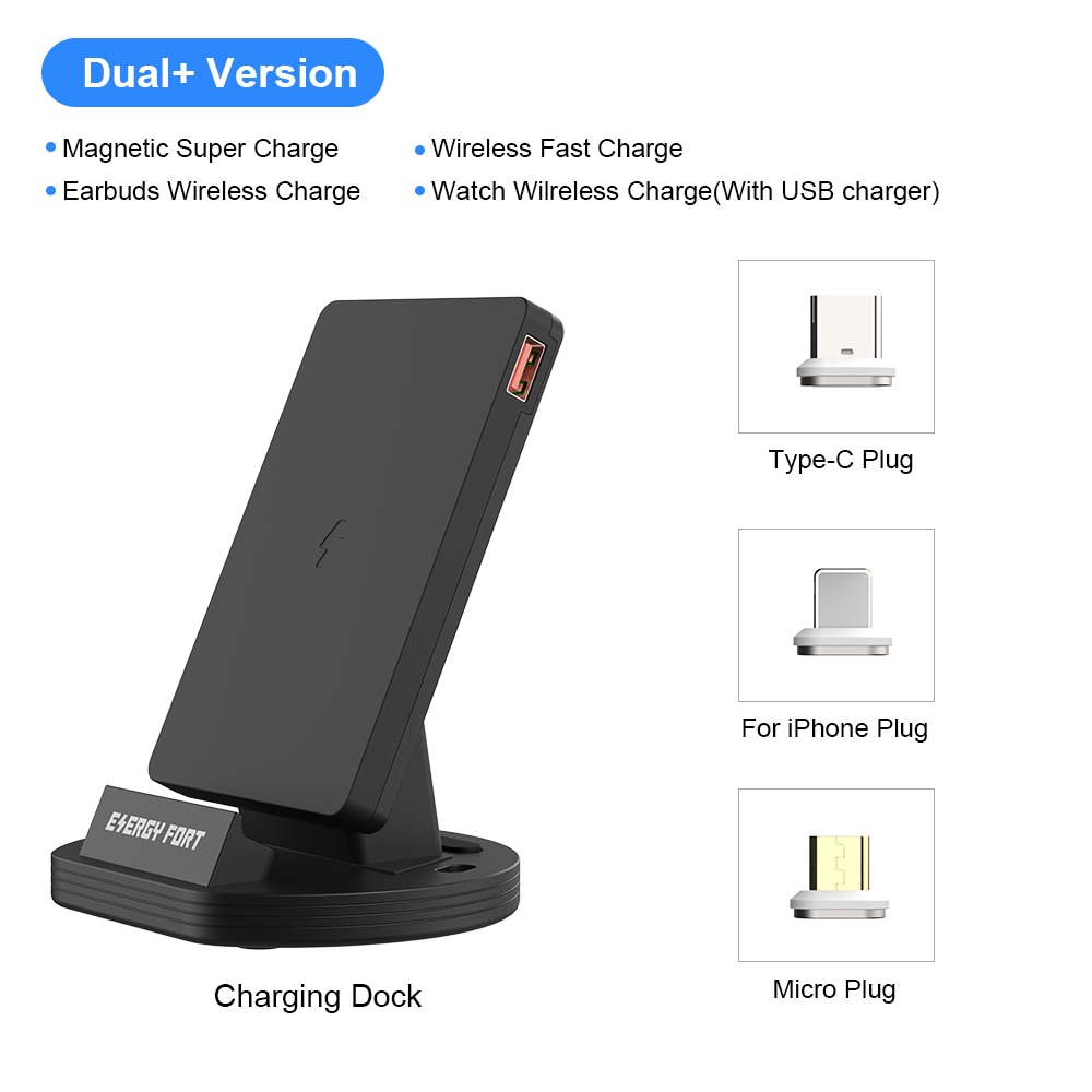 Wireless Charger for Huawei P50 P40 Pro Magnetic Charging dock USB