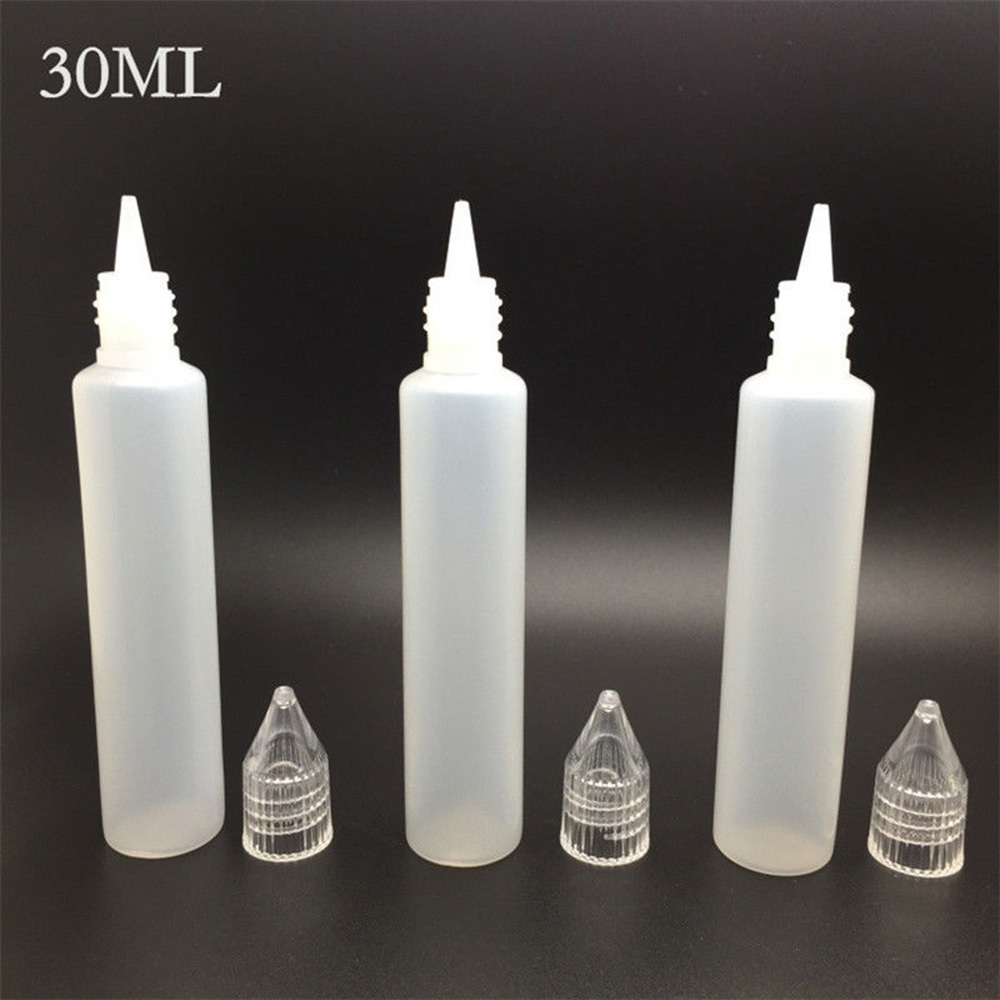 1 Pcs New Needle Tip Unicorn Dropper Bottles Liquid Plastic 30ml