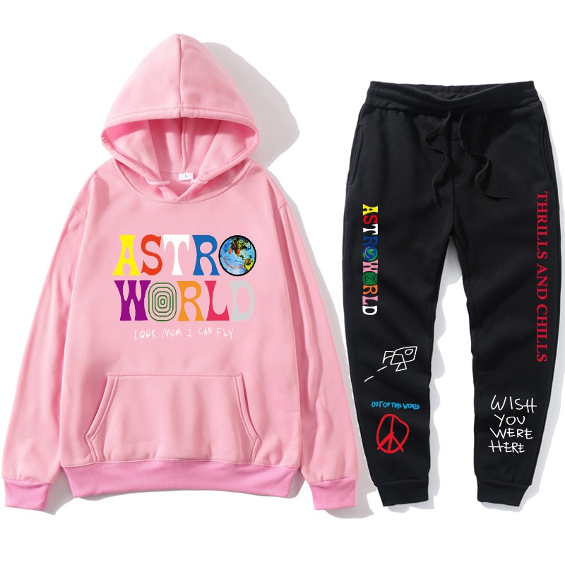TRAVIS SCOTT ASTROWORLD hope you are here HOODIES fashion letters