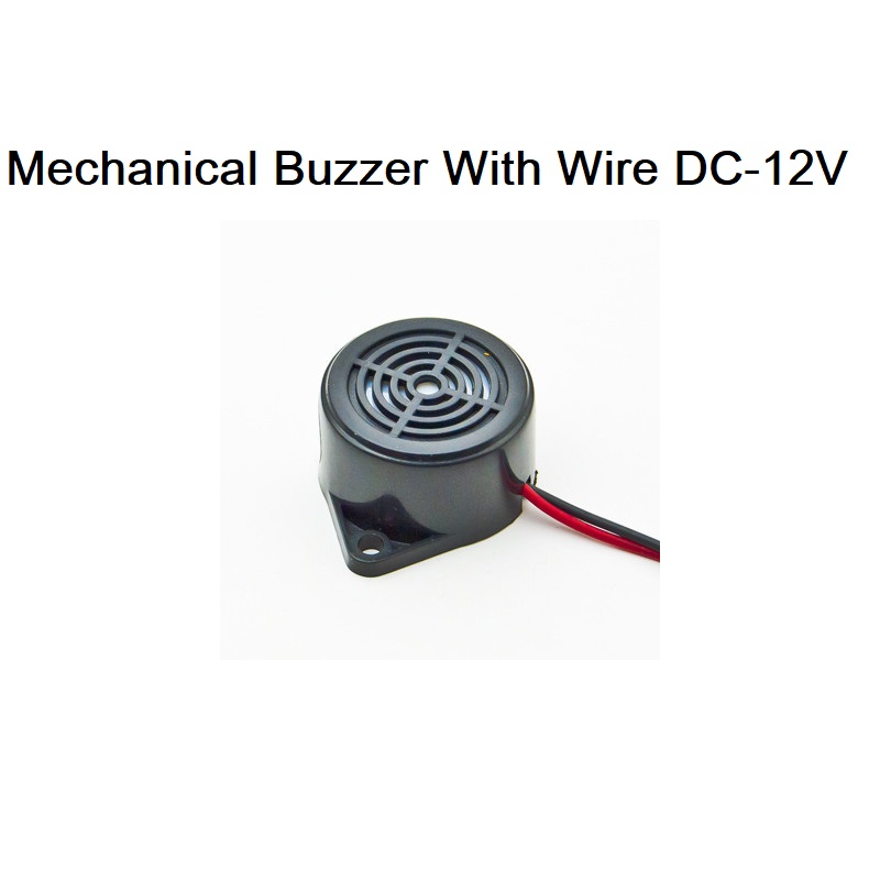 RMB-12 12V Mini Buzzer 85dB Mechanical Buzzer With Cable Continuous Alarm Electronic Piezo Buzzer Speaker  Electromagnetic Sounder Devices . 