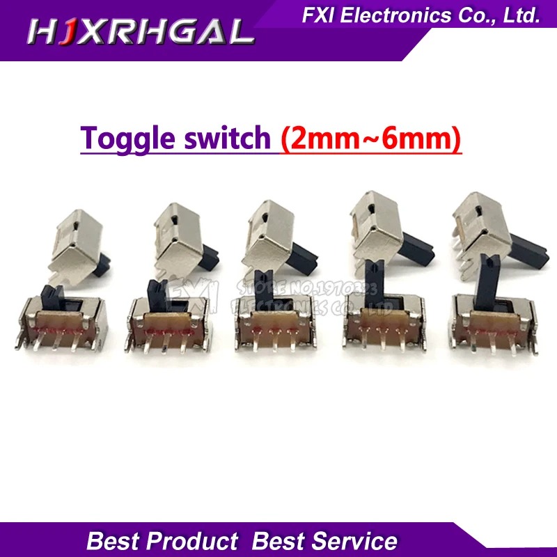 20pcs Toggle switch SK12D07VG 2/3/4/5/6mm SK12D07VG3 SK12D07VG4 stents Small toggle switch high Miniature Slide Switch Side Knob