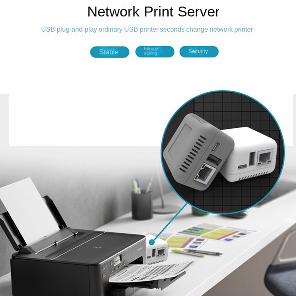 Mini NP330 Network USB 2.0 Print Server(WIFI Version). 