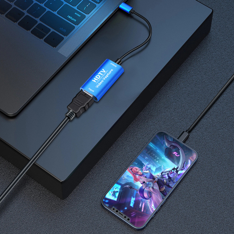 USB Type C 3.1 to HDMI-Compatible Video Capture Card 4K 1080P USB-C HD Video Grabber For PC Game Camera Recording Live Streaming. 