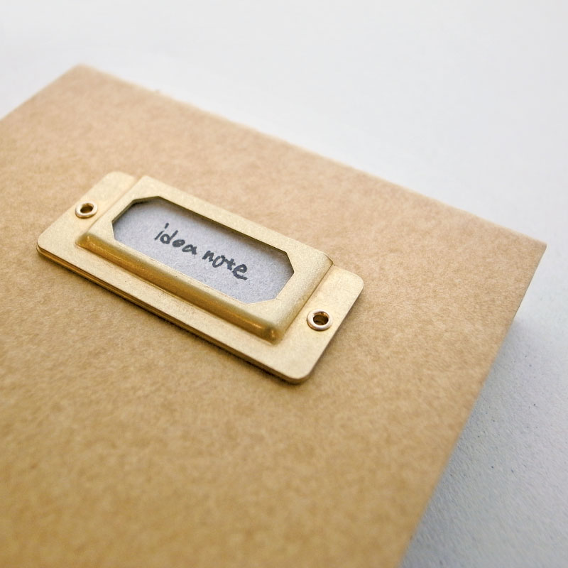 Vintage copper brass Brand Name Label plate Metal bookmarks Index for Midori traveler's notebook planner accessories stationery. 