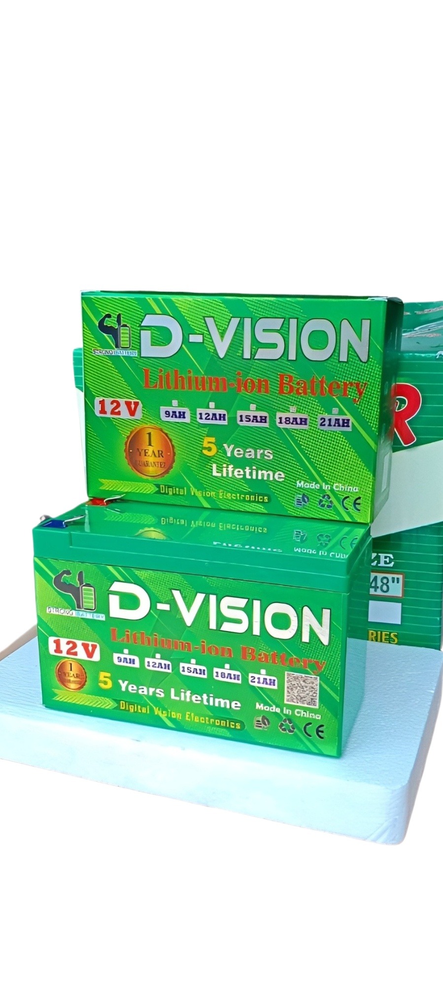 12 Volt 18ah battery D Vision lithium-ion battery BMS Protection with 1 Year Gruntee