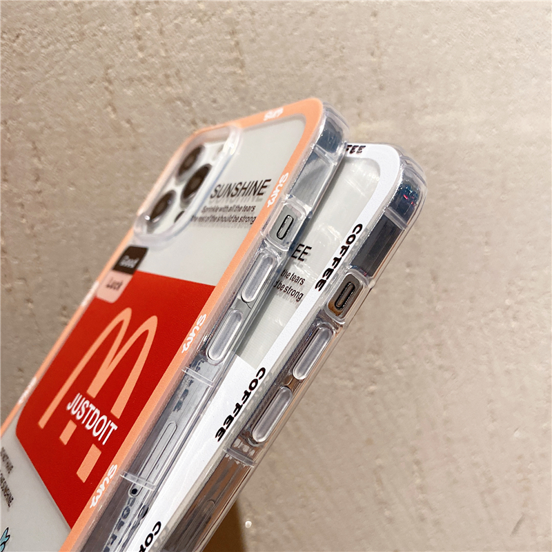 For Samsung Galaxy S24 Ultra S24 Plus Case Cartoon Hamburger Coffee Pattern TPU Soft Fashion Shockproof Transparent for Galaxy S24 Plus S24 Ultra Back Cover. 