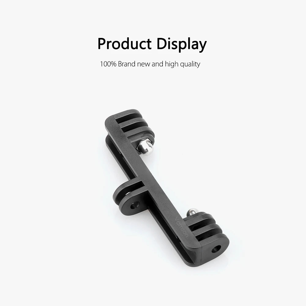 Vamson for Go pro Accessories Double Bracket Bridge Mount for Gopro Hero 8 7 6 5 4 for DJI OSMO Yi 4K Tripod Action Camera VP518. 