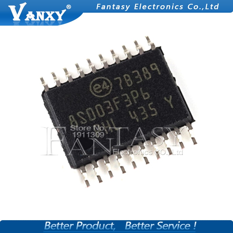 【happy one】5PCS STM8S003F3P6 TSSOP-20 8S003F3P6 TSSOP20 STM8S003 TSSOP and IC. 