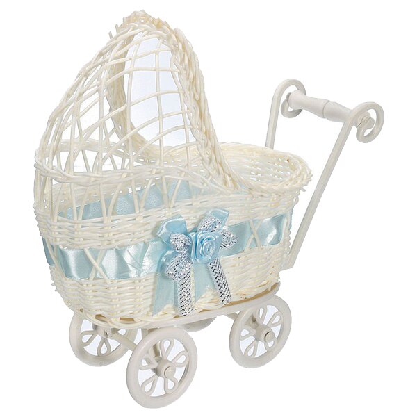 Mary DAI Store】Wicker Hamper Pram Basket Flower Vase Storage