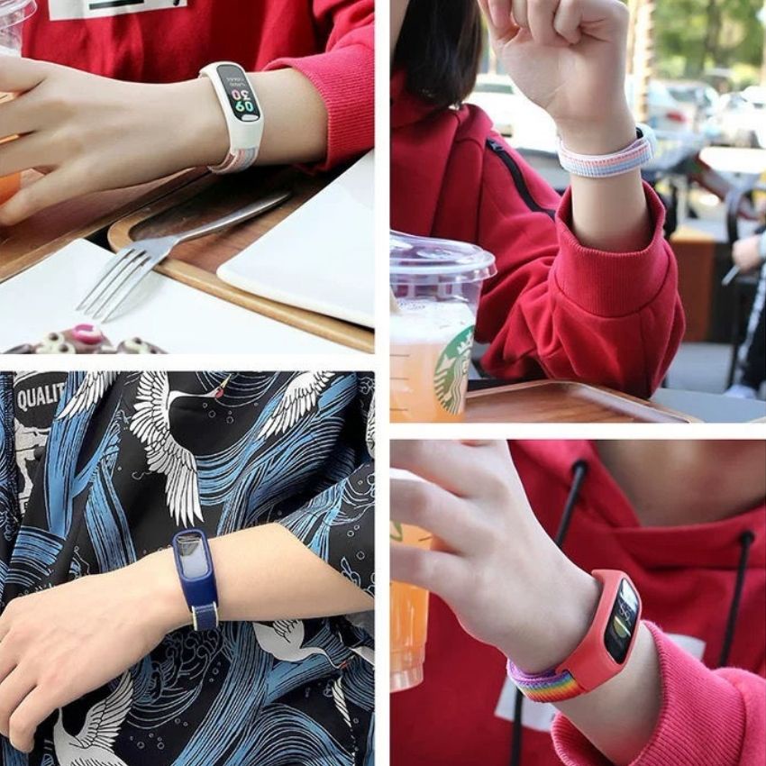 Oppo Band Strap Oppo Band Nylon Woven Loop Strap EVA Custom Wristband Replacement Strap. 