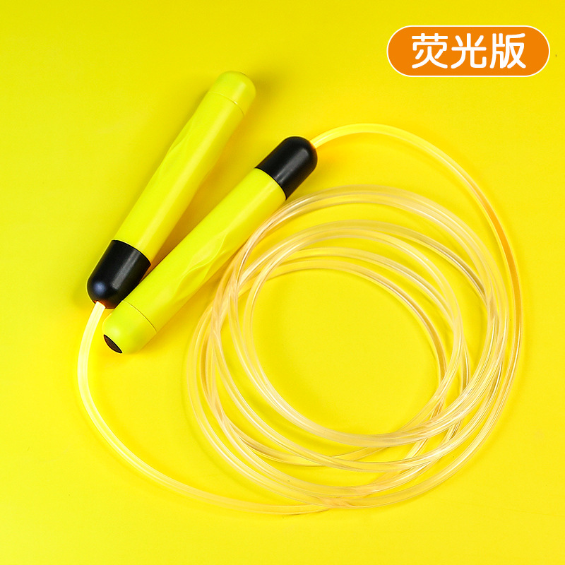 Douyin luminous skipping rope on behalf of optical fiber dazzling color changing fluorescent skipping rope TPU luminous skipping rope cross-border wholesale. 