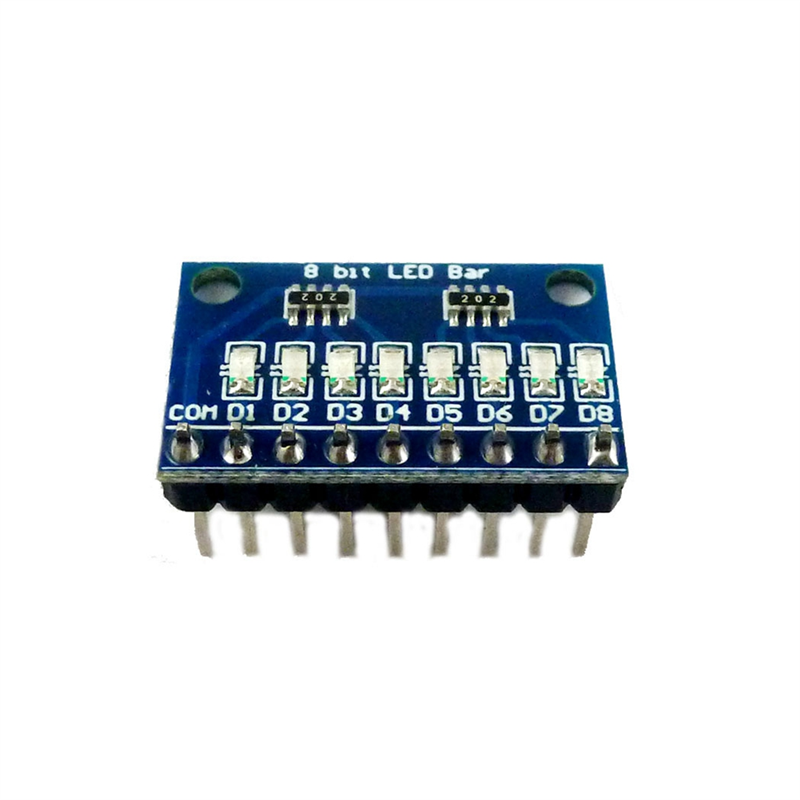 1Pcs 3.3V 5V 8 Bit Blue Common Cathode LED Indicator Module DIY Kit for NANO 4 Nodemcu V3 Easy Install Easy to Use