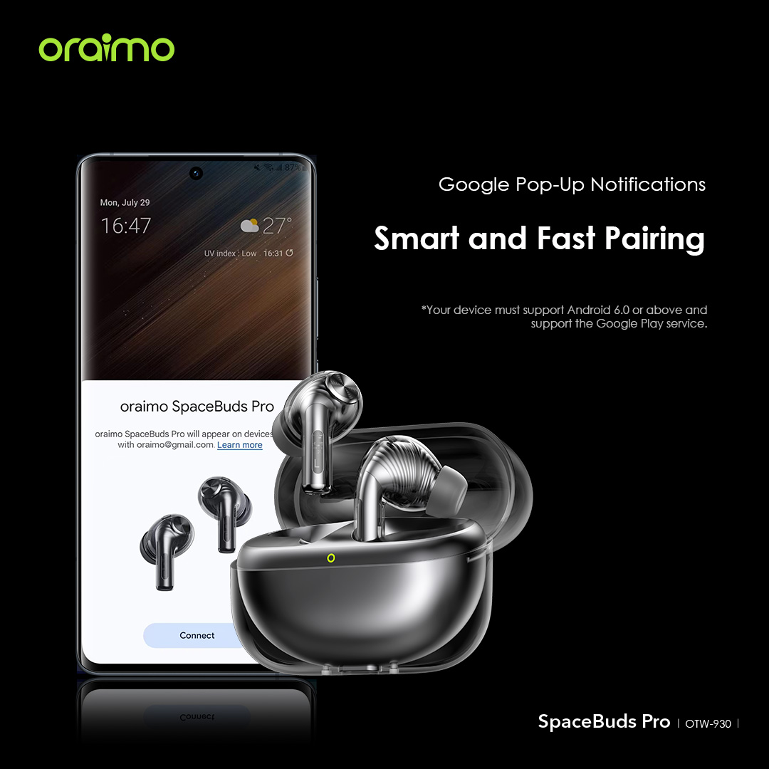 SpaceBuds Pro Premium 50dB Hybrid ANC True Wireless Earbuds. 
