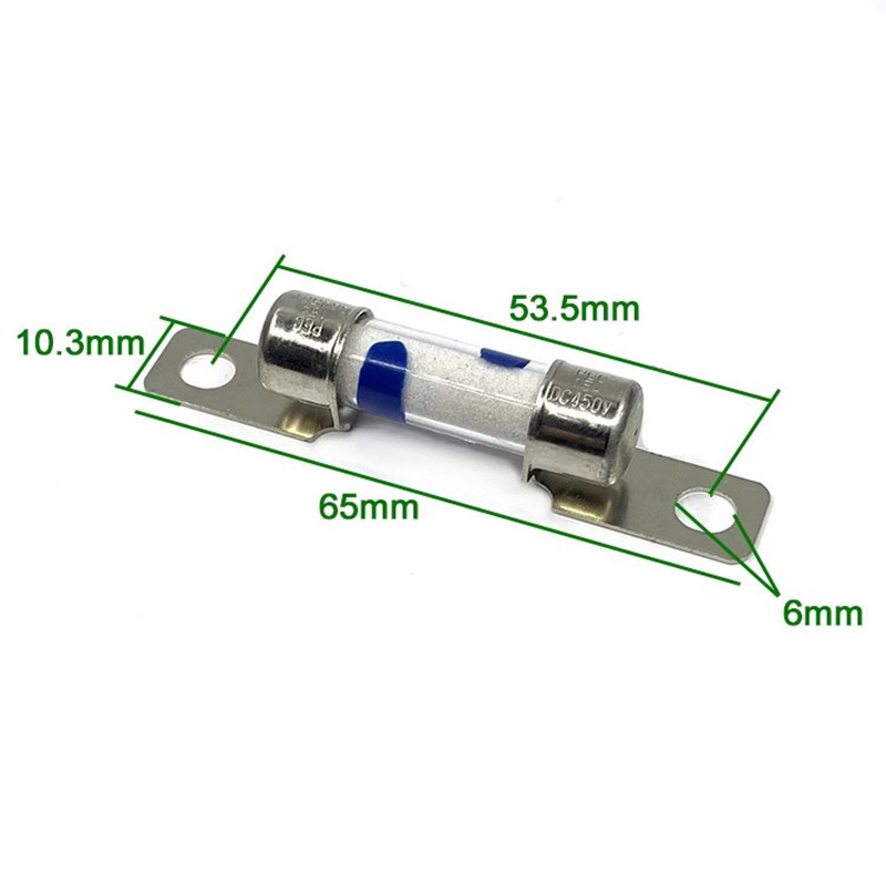 PEC New Energy Vehicle High Voltage DC450V fuse 10A/15A/20A/30A/40A/50A fuse tube electric compressor converter Automotive Fuses. 