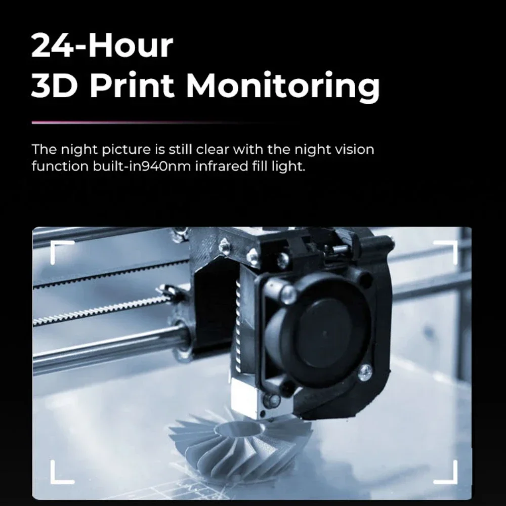 Creality Nebula Camera Upgrade 3D Printer Real-time Monitoring Time-lapse Filming Spaghetti Detection Manual Focus USB Interface. 