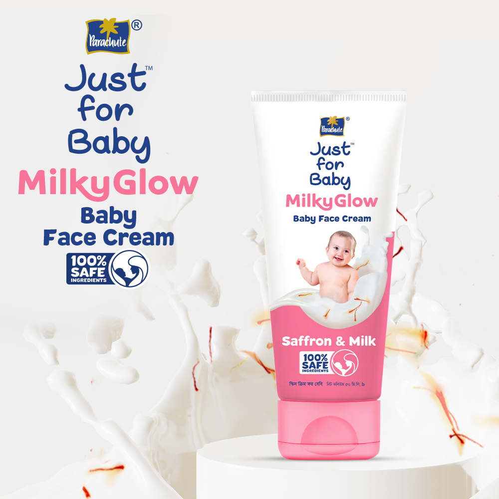 Parachute Just For Baby Milky Glow Face Cream 100ml. 
