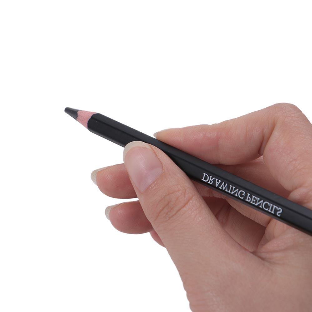 Journal Smooth Writing Sketch Pencil Set HB 2H 4H B 2B 3B 10B 12B 14B Graphite Pencil Wooden Details Highlight Drawing Pencil for Beginners. 