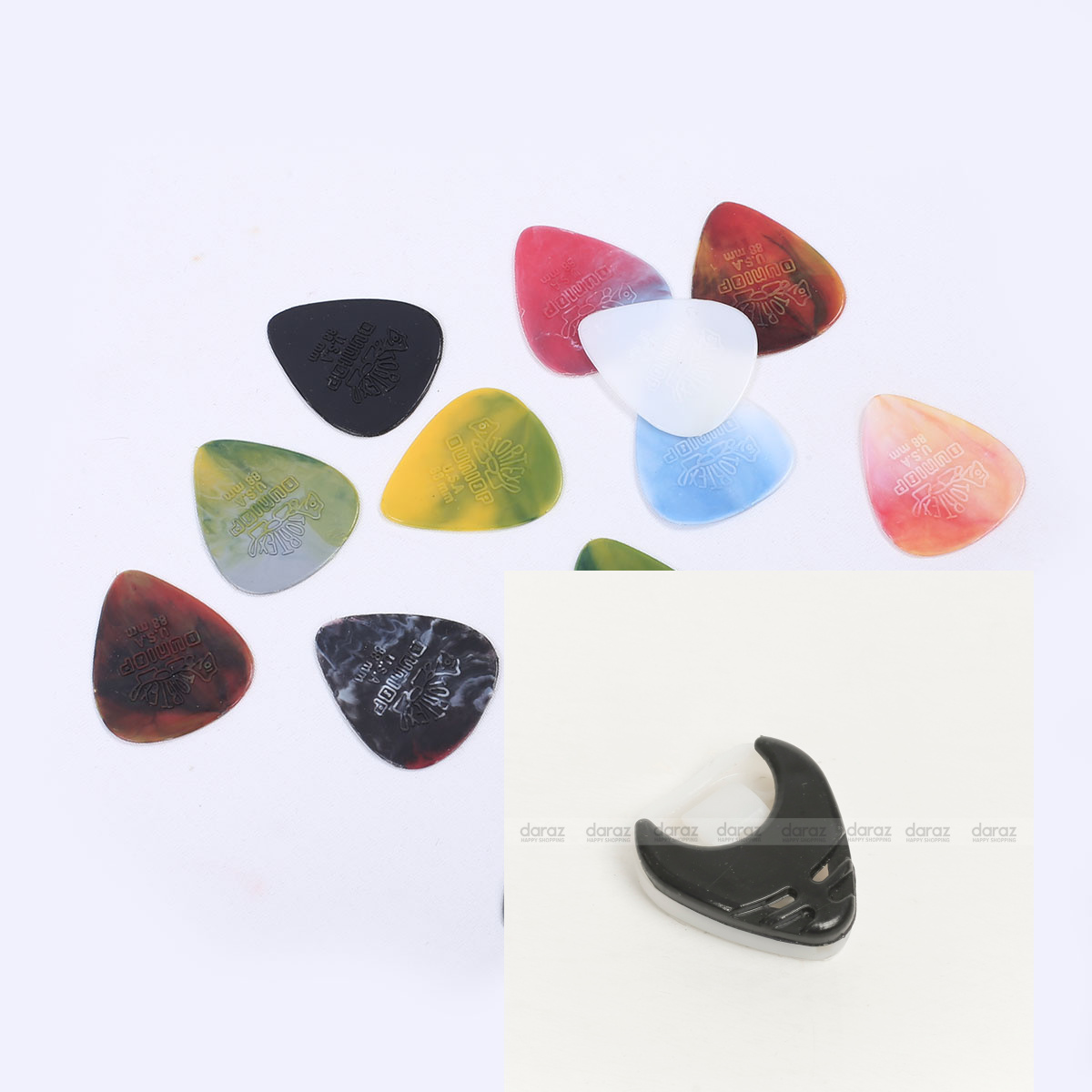10 পিস পিক এবং 1 পিক হোল্ডার - guitar accessories