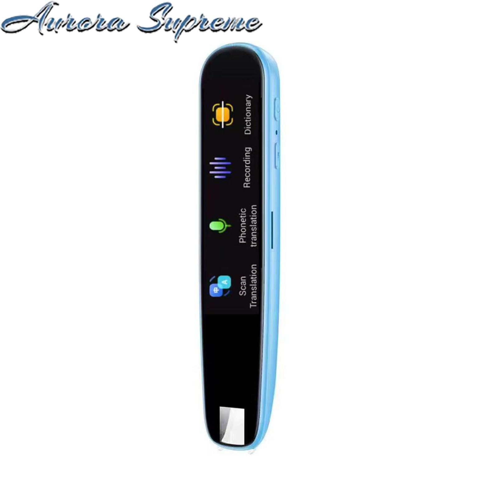 Scanning Translator Pen Portable Smart Translator Pen with High-speed Scanning Compact Size Rechargeable Wi-fi Enabled Perfect for Language Translator Device. 