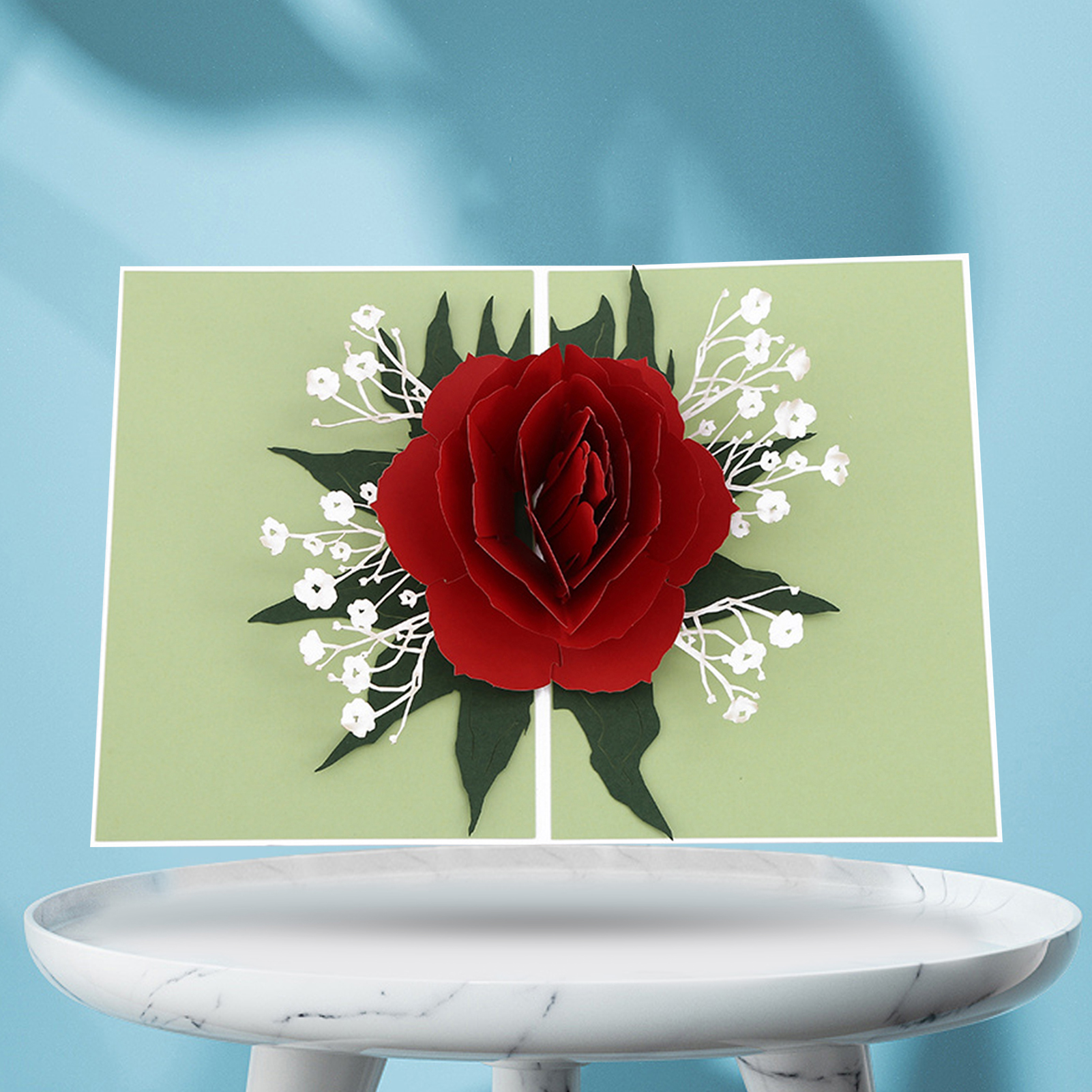 Greeting Card Nice-looking istic Flower Festival Card. 