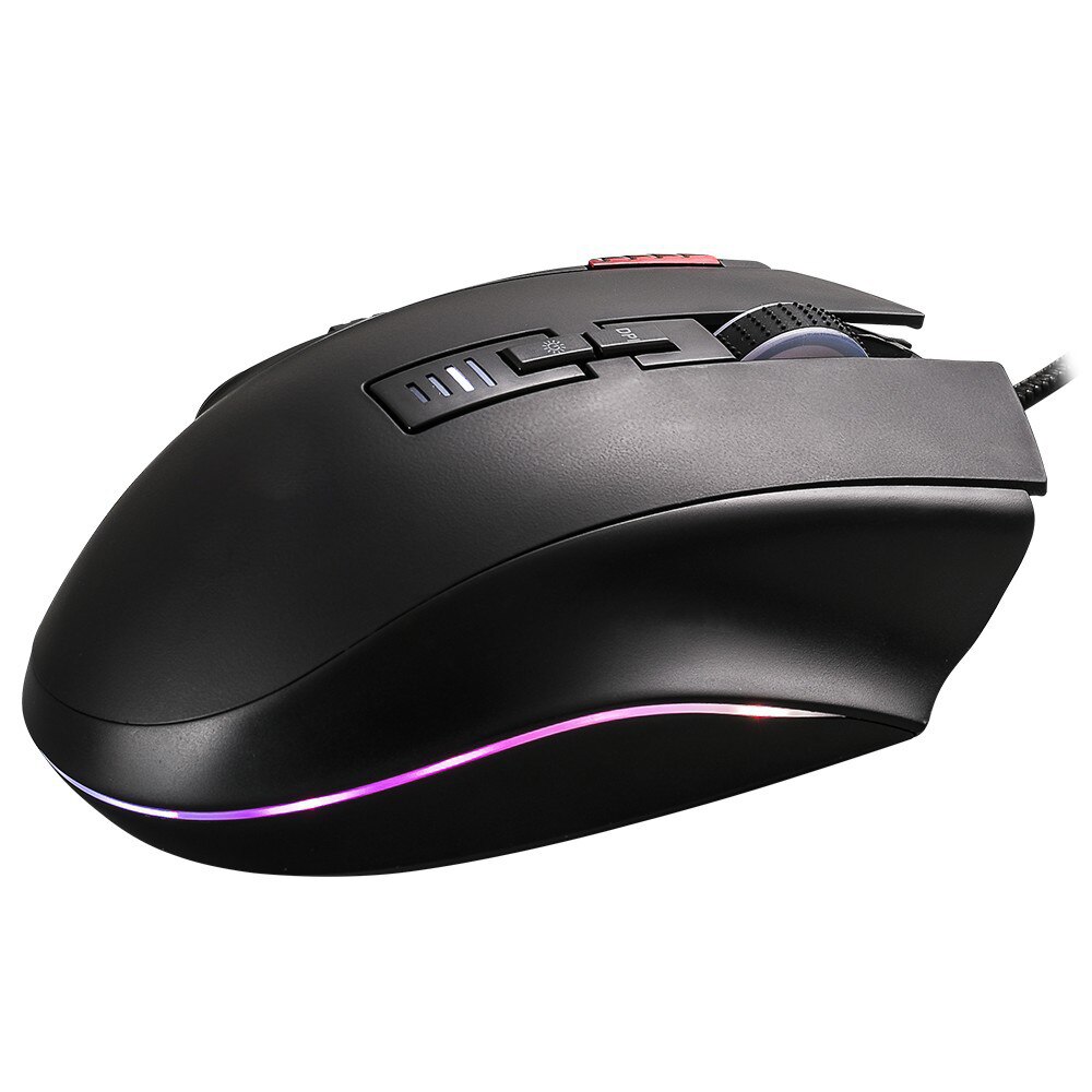 【happy one】USB Wired Mouse PC Mouse Professional Competition Mouse With Side Button Dpi Adjust Key Sensitive Sensor. 