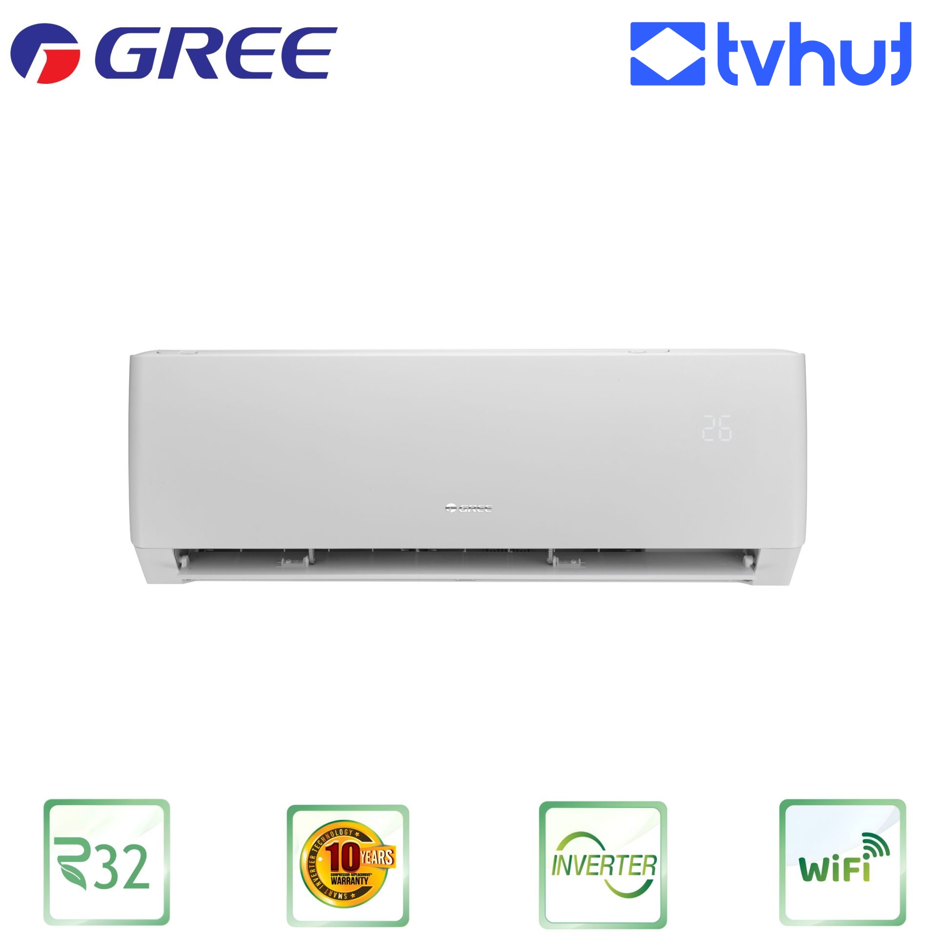 Gree GS-18XPUV32 1.5 Ton Pular Split Type Inverter AC With Official Warranty. 