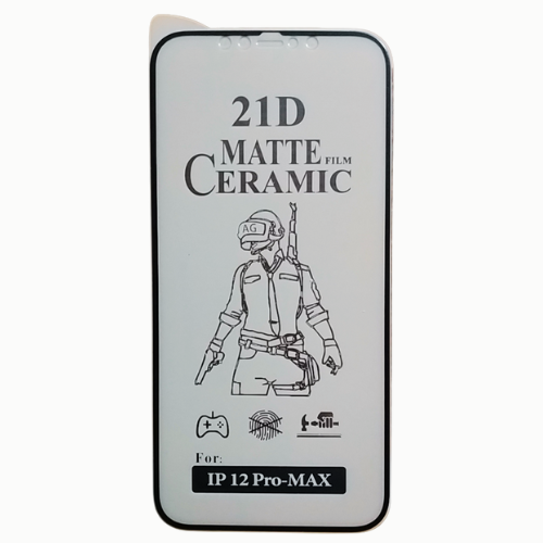 Matte Ceramic Film Screen Protector I iPHONE 12 PRO MAX I Matte Finish Full Coverage Screen Guard Protector Screen Protector (It's Not GLASS). 