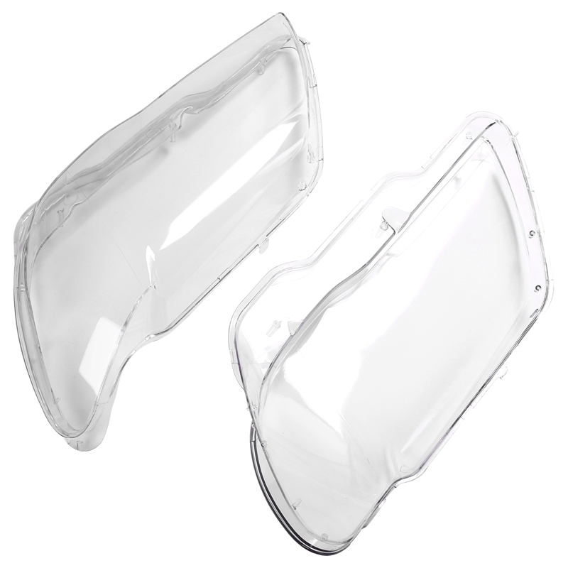 2Pcs Car Clear Headlight Lens Shell Cover for Bmw 7 E65 E66 2005-2008