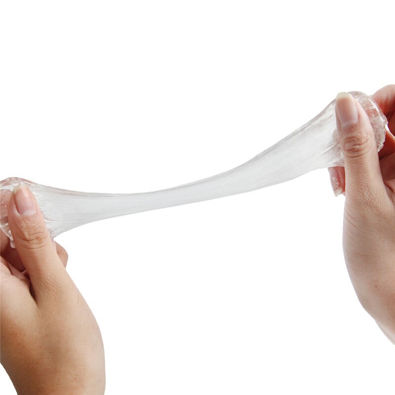 Transparent Hand Gum Liquid Glass Putty Clear Slime Toys Crystal Plasticine Fluffy Cloud Clay Children Adults Antistress Gift. 