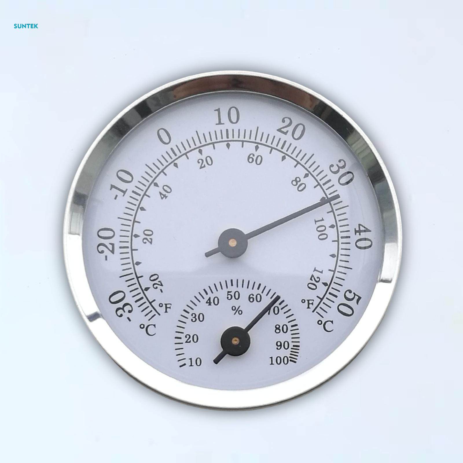 Round Temperature Humidity Meters High Precision Digital Display Wall Mounted Humidity Gauge Monitor Indoor Temperature Meter for Bedroom Cellar. 