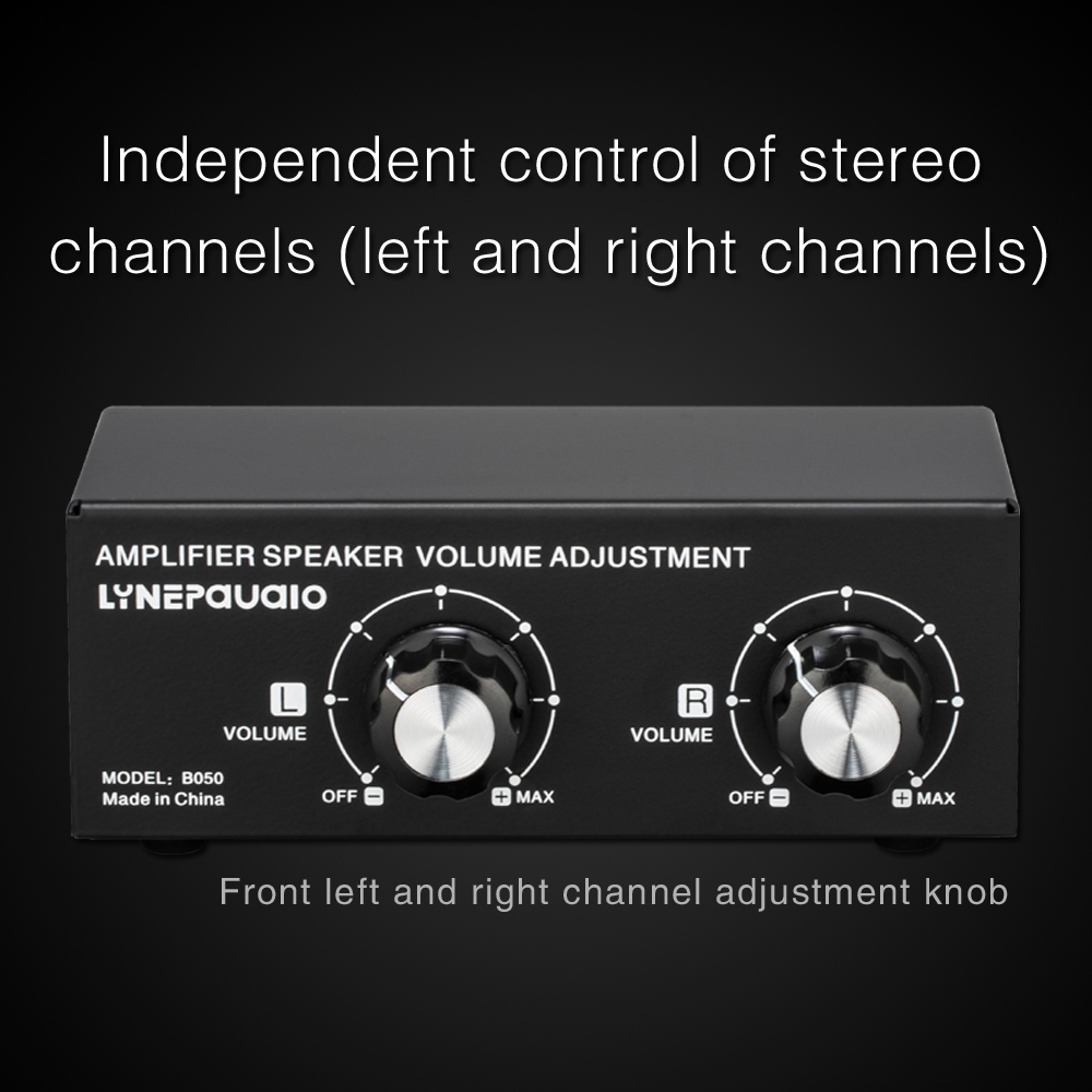 Passive Speaker Volume Adjustment Left and Right Channel. 