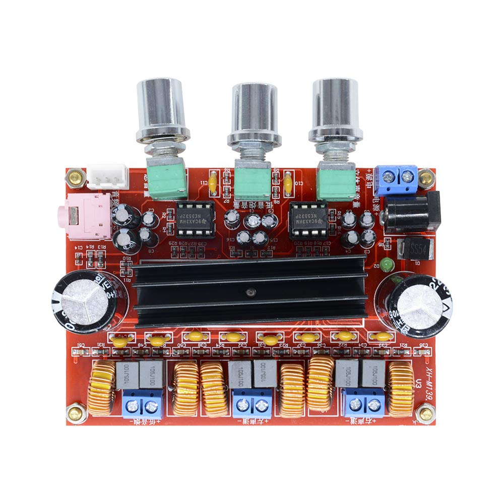TPA3116 Amplifier Circuit 50Wx2+100W 2.1 Channel Digital Audio Amplifier TPA3116 D2 Subwoofer Amplifier Circuit For Speaker Power DC 12-24V Home Entertainment Receivers & Amplifiers. 