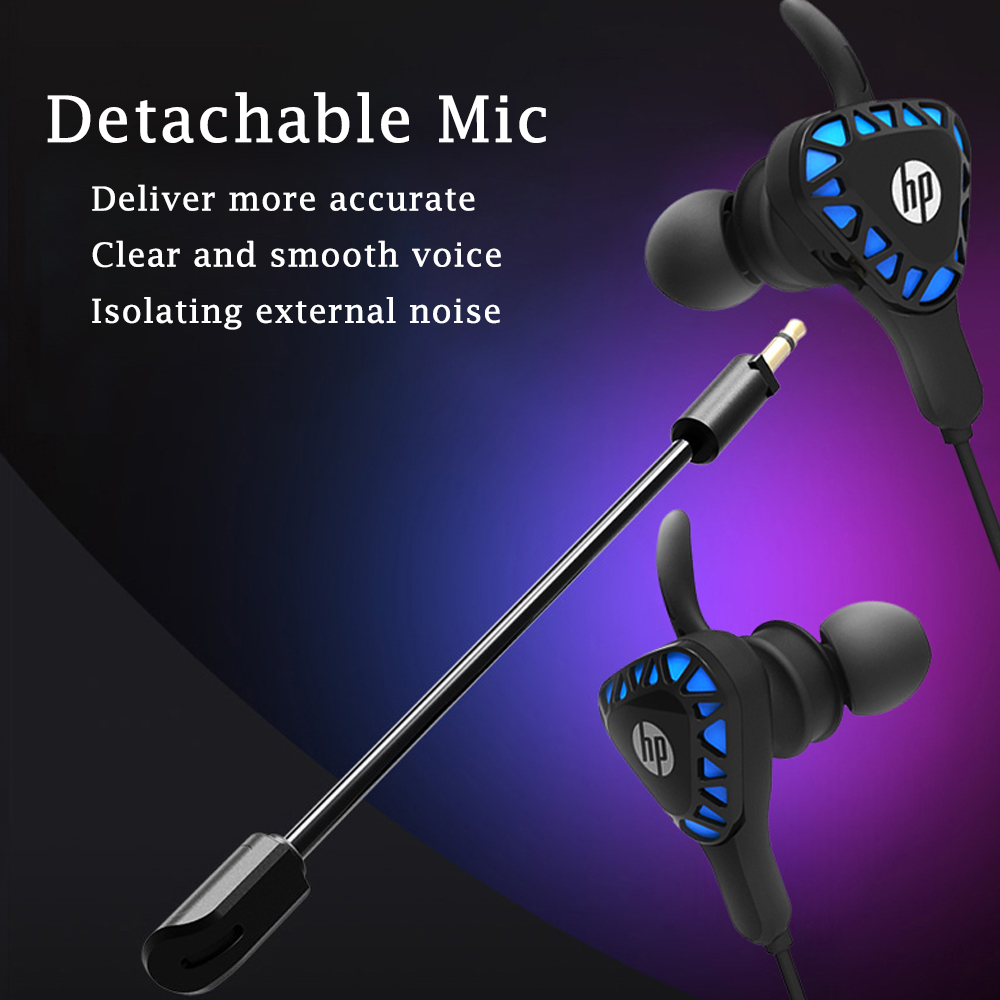 Ear Hp H150 Gaming Headset HP Earbuds Gaming In-Ear W Detachable